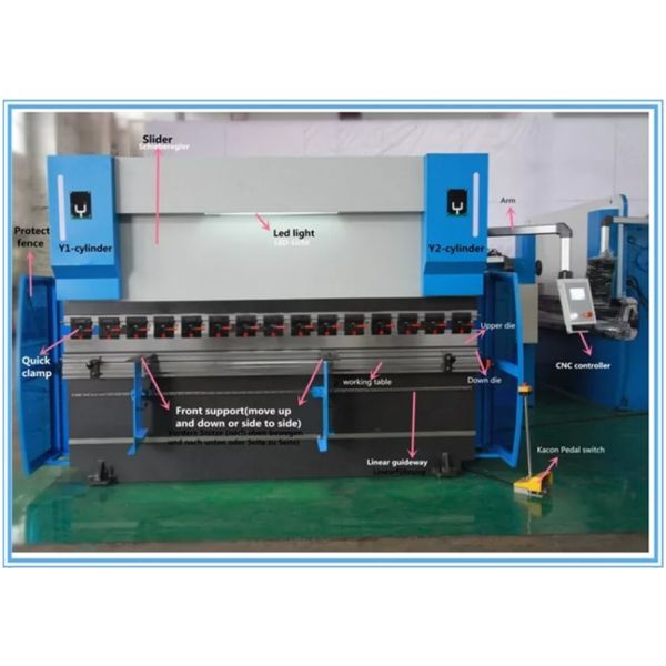 WC67Y/K NC 80T Steel Plate Bending Machine Hydraulic For Metal Working