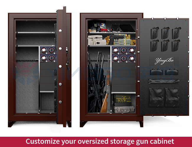 Heavy Duty Solid Steel Gun And Document Safe Anti-Pry Security Weapen Cabinet