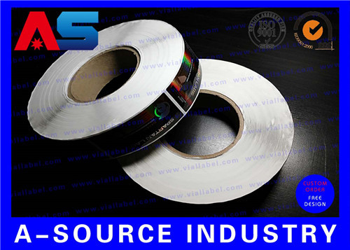 Laser Hologram Roll Sticker + CMYK Printing Custom Adhesive Labels Sticker Vial Labels