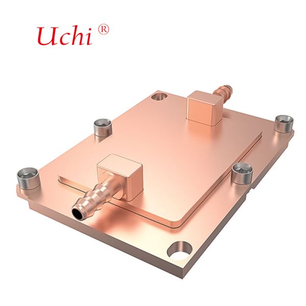 Custom Pure Copper CPU Heat Sink Water Cooler Cold Plate Liquid Cooling