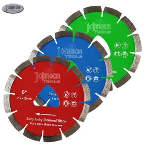 Лазер отрезка Софф сварил лезвия алмазной пилы 6 дюймов для зеленого конкретного вырезывания