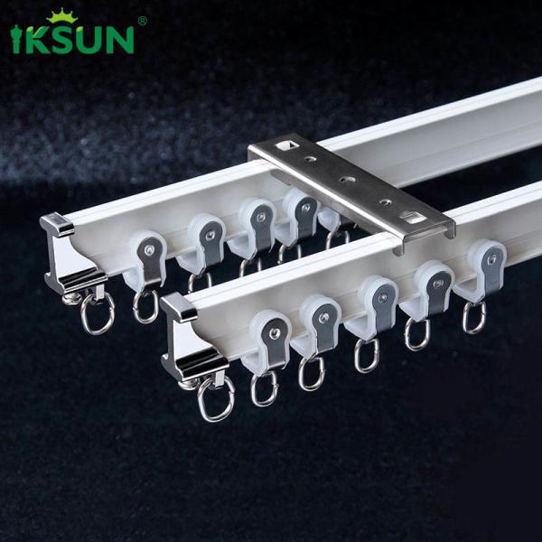 Flexible Bendable Curved Curtain Track Aluminium Alloy 6063 Material