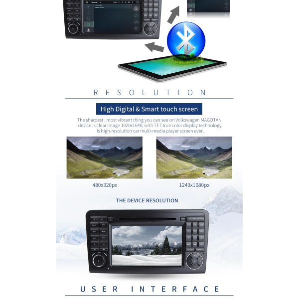 Car Audio Mercedes Vito Dvd Player , Bluetooth Mercedes In Car Dvd Players