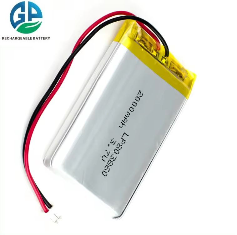 High Discharge Lipo Battery Pack 803860 Li-Polymer Battery 2000mAh 3.7v Rechargeable Lipo Battery
