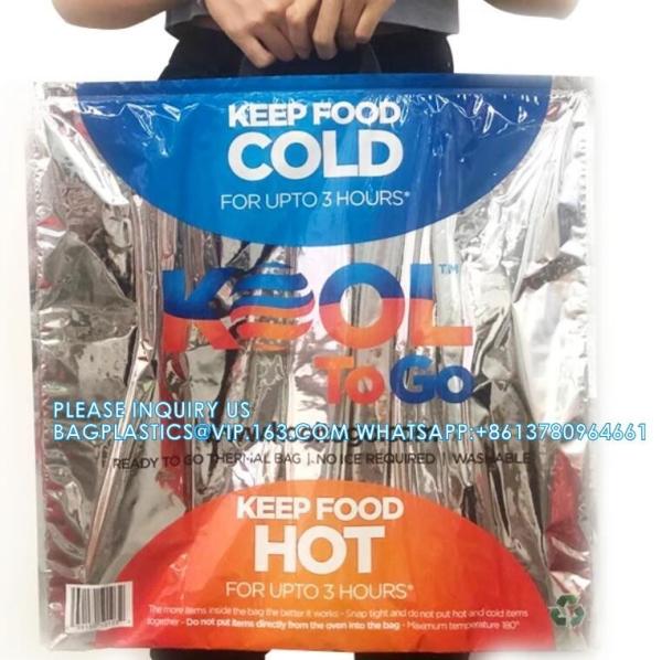 Disposable Sealable Food Travel Insulation Aluminum Foil Thermal Bag Factory price insulated lunch bag