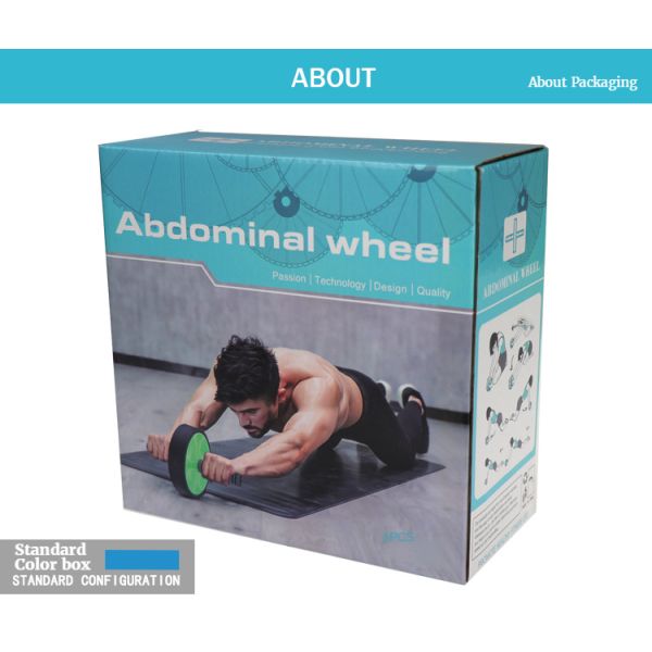 420G Multifunctional Fitness AB Wheel PP TPE AB Roller With Knee Pads