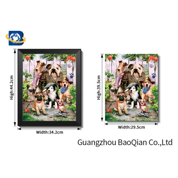 Eco-Friendly Material 3d Wallpaper , Latest 3d Picture Of Cute Lovely Pet Dog / Cat