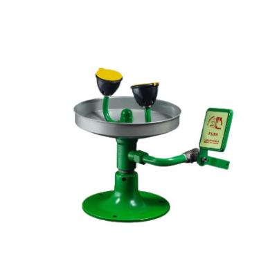 BH35-1011L Green Countertop Eyewash Station Quick Access Push Handle Activation