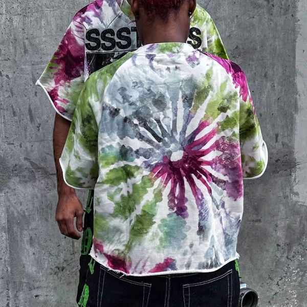 Fabricante de prendas de vestir ropa callejera personalizada de algodón de gran tamaño camisetas gráficas de todo tamaño de impresión gráfica camiseta de caja para hombres