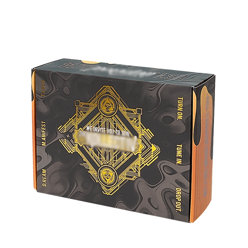 Logotipo personalizado Acceptable Papel negro, cremallera, embalaje ondulado, caja de correo de envío