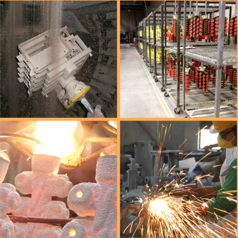 Piezas de encargo del tenedor del clip del sector de la construcción del bastidor del metal de la inversión de la precisión