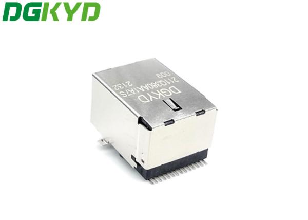 O gigabit protegido interface de rede de DGKYD211Q380AA1A7S009 SMD 6U RJ45 integrou o filtro