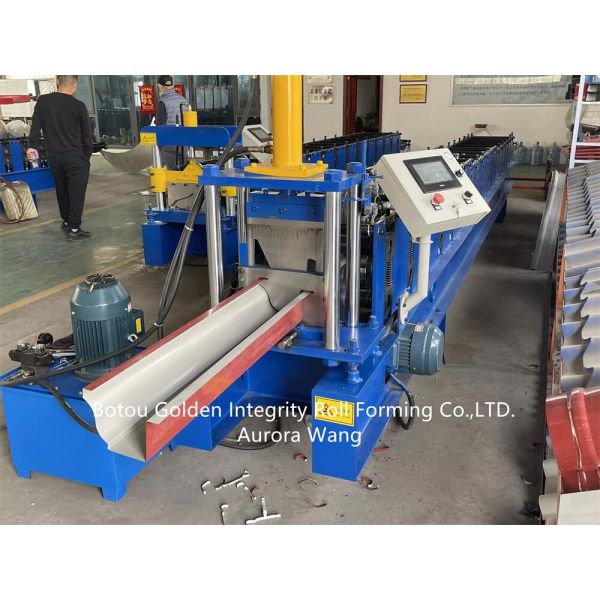 Машина завальцовки 0.3-0.7mm сточной канавы Spout трубы дождя гальванизировала стальную катушку