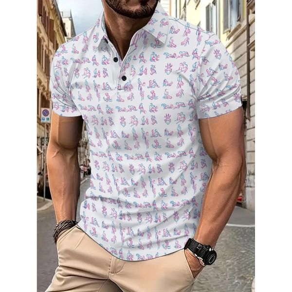 Men's High Quality POLO Shirt Slim Fit Casual Top With Button Casual Summer Fashion Custom Logo T-Shirt Solid Print