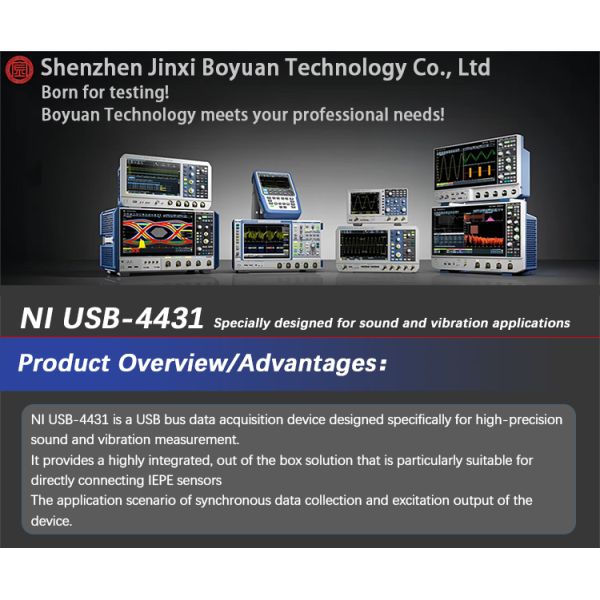NI-USB-4431 4432 Sound and Vibration Capture Card with Sound and Vibration Input and 3 Month Warranty Data Collector