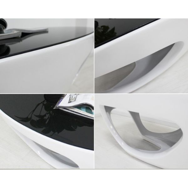 Modern Leisure living room Fiberglass Coffe tea table with glass on