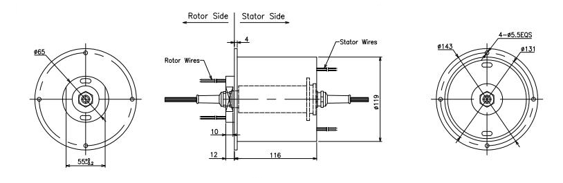 MM типа соединителя 100rpm SC/APC роторного соединения волокна фланец оптически