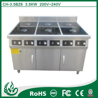 CE approval restaurant equipment commercial induction range top