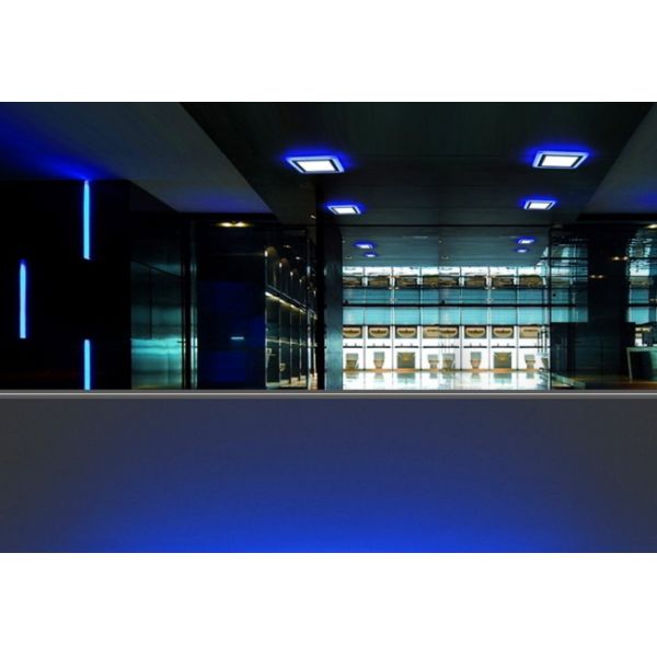 Round Shape Double Color LED Panel Light Dimmable 4500K Neutral White