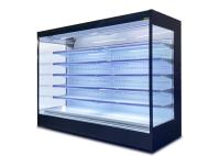 A grande capacidade refrigerou o refrigerador comercial do ângulo direito de armário de exposição R134a