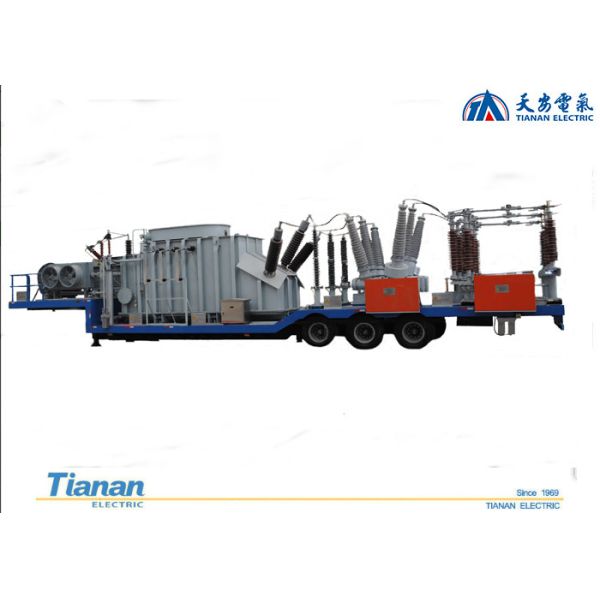 132kv Prefabricated Mobile Vehicle Mounted semi-trailer Transformer Substation