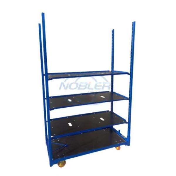 Rubber Wheel Danish Trolley Push And Pull Type Plywood Material Folding Flower Trolley