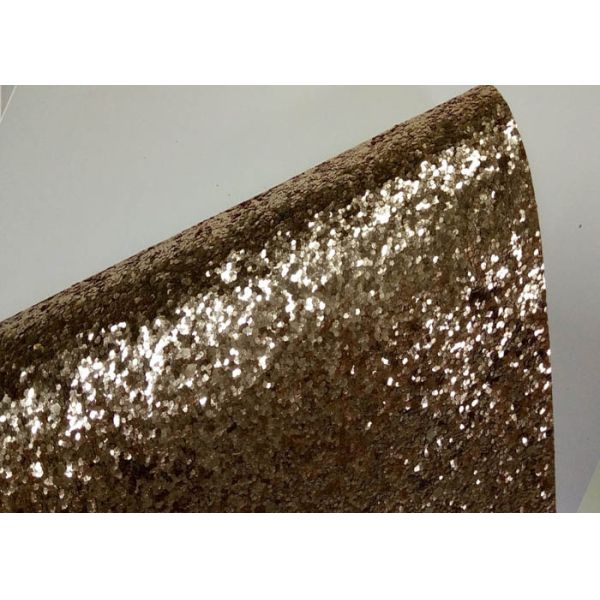 Hunky Textile Chunky Glitter Fabric Roll Wall Coverings Champagne Color