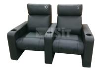 Do sofá bonde de couro do Recliner de 2 Seater material superior do couro genuíno