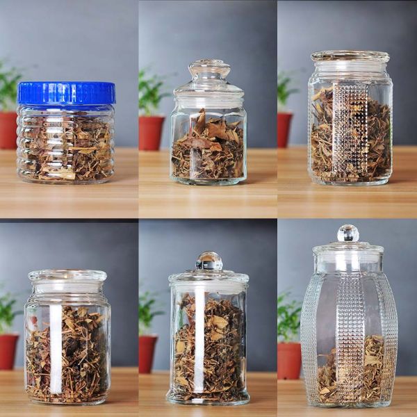 750ml/25oz Clear Glass Canisters , Large Glass Containers FDA Approved