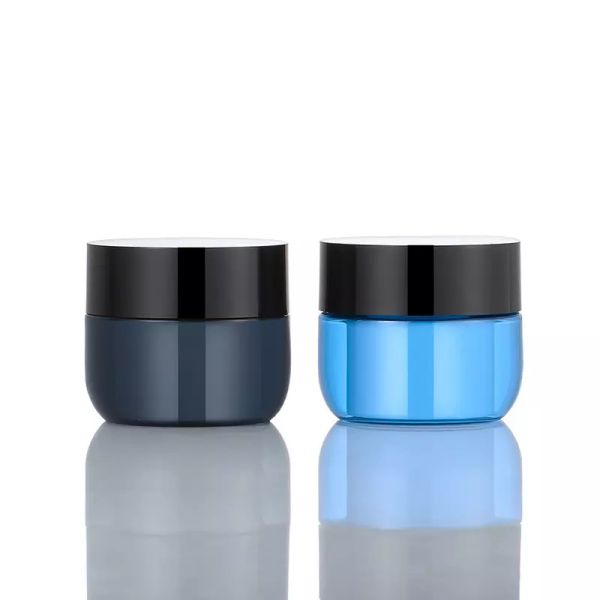 O corpo do frasco do pó do creme de cara do produto comestível põe manteiga o recipiente de empacotamento da parede dobro cosmética