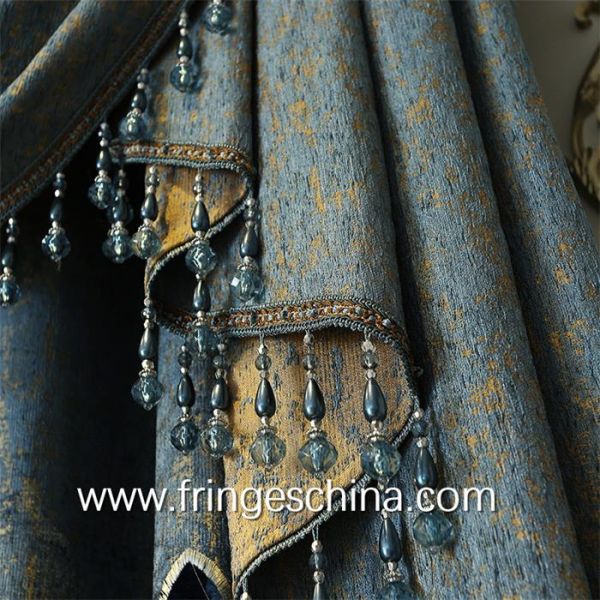 European Style Home Textile Blackout Jacquard Embroidery Window Curtain