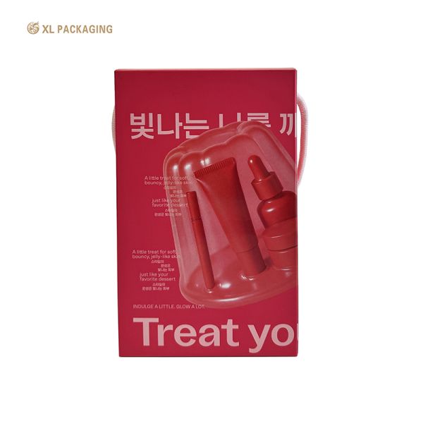 Custom Printed Foldable Cardboard Shopping Bag with Handle for Cosmetics & Makeup