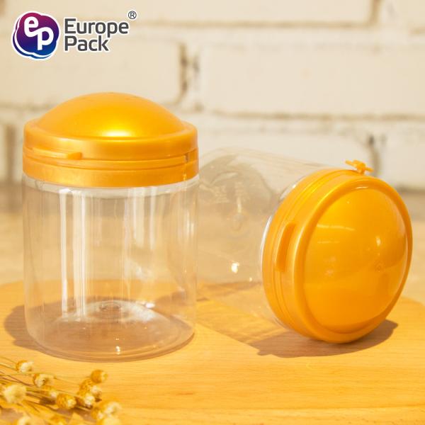 Best seller high quality medium durable plastic jars wholesale with handle