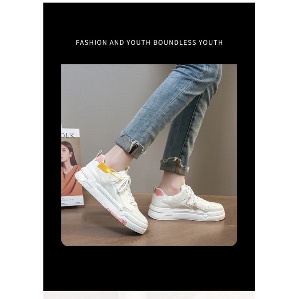 2024 Spring New Thick-Soled Canvas Shoes Women'S Shoes All-Match Sneakers