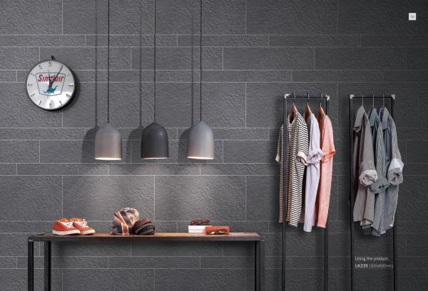 Acid-Resistant Gray Porcelain Tiles 300x600mm for Walls and Floors