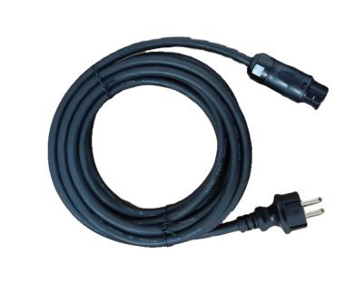 Cabo de alimentação à prova d'água 16A 250V com conector JST para equipamento de controlo industrial