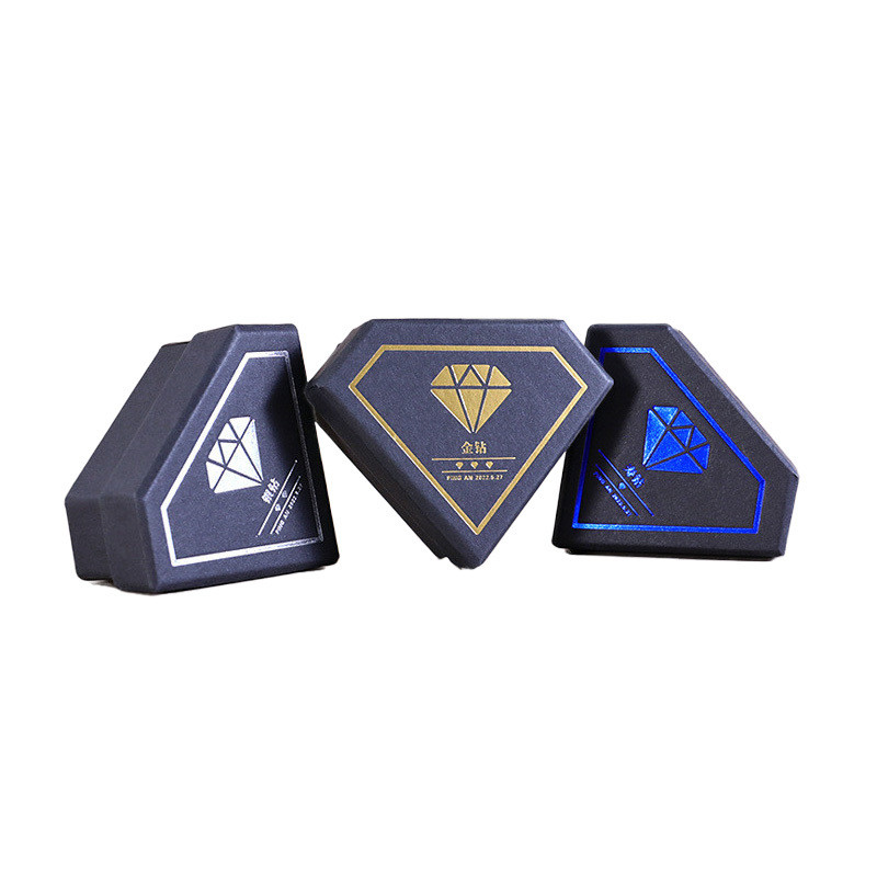 Gift Cardboard Jewelry Boxes Packaging Open Cover Custom Shape