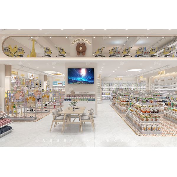 BBC020 Fashion-Forward Baby Clothes Display Baby Shop Interior Design for Customized Store Display Furniture