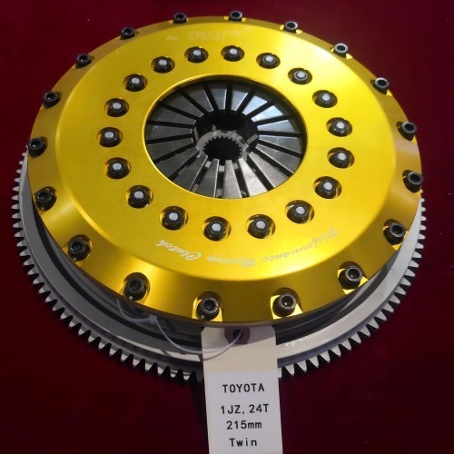 8.5" Twin Plate 4140 Steel Racing Clutch Kits Fit Toyota 1JZ 24T