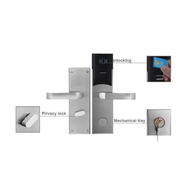V69 Management System Hotel Electronic Door Lock Modern RFID Card Door Locks