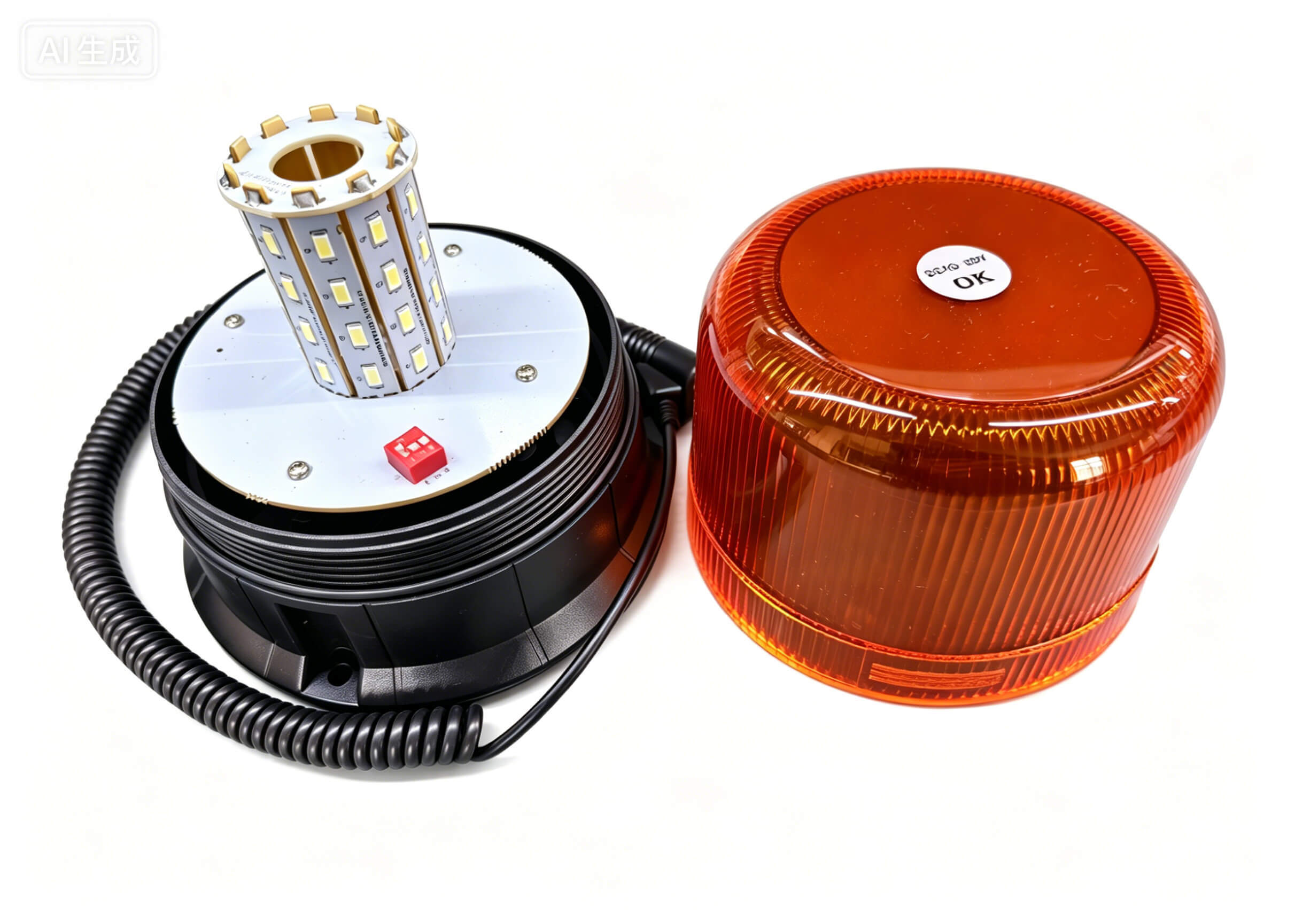 RD-310 Amber LED Beacon Light DC12-24V 5730SMD for Emergency Warning