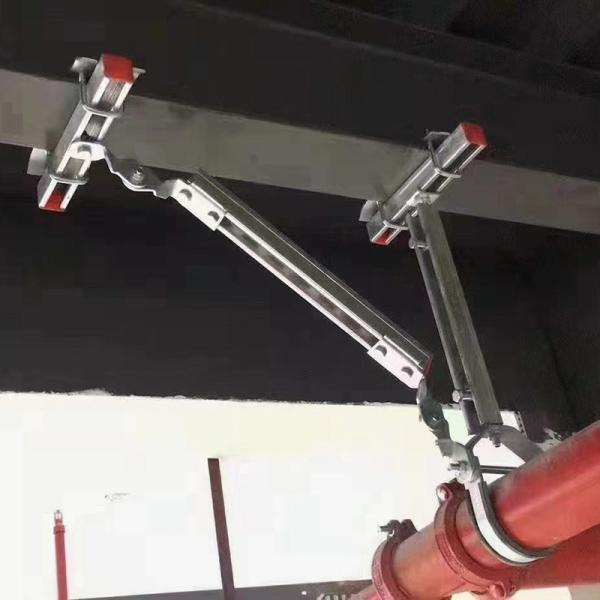 Robust Galvanized Seismic Support Brackets Bolted Installation For Stable Structural Support
