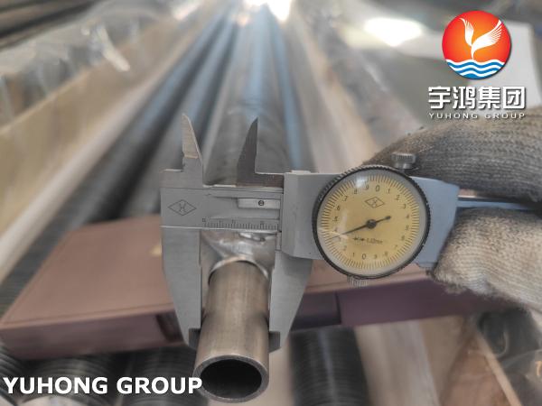 L-Footed Finned Tube ASTM A179 With Al1060 Fins For Air-Cooled Condensers