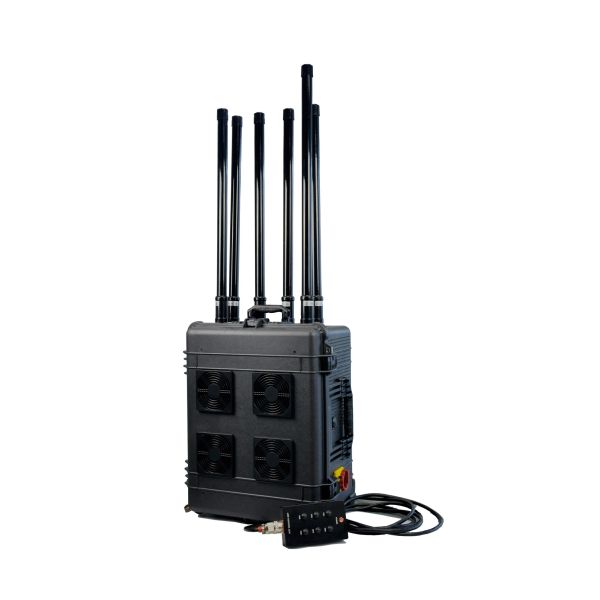 Up to 1500M Jamming Range High Power Draw Bar Box 6 Channels Mobile Signal