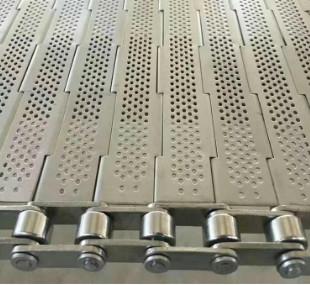 SUS304 Stainless Steel Metal Perforated Chain Plate Conveyor Belt