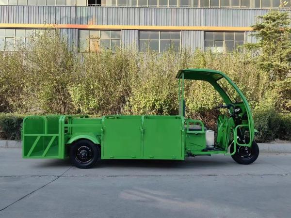 Three Wheel Sanitation Electric Tricycle Four Bucket Garbage Truck Environmental Sanitation