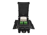 Boîte de distribution optique Polonais de fibre extérieure de bâti d'IP68 16ports pour la clôture de câble d'interface