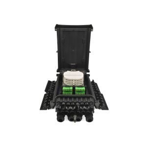 Коробка распределения 16ports на открытом воздухе волокна держателя поляка IP68 оптически для приложения кабеля падения