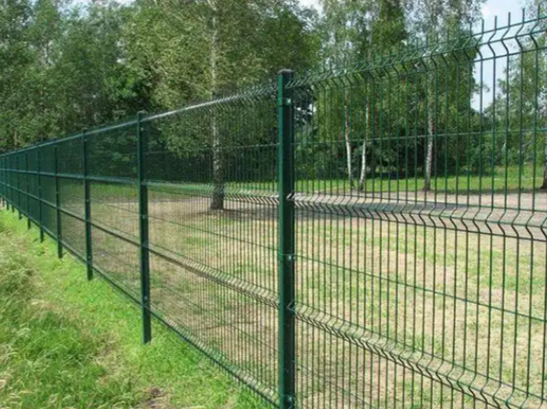 Reinforced Steel 3D Security Fence Panel Clear View Powder Coated