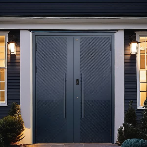 Modern Steel Manual Security Swing Door Anti Theft For Villa Entrance
